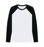Black-White Men's Baseball Organic T-Shirts