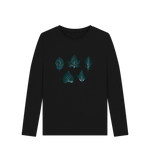 Black Printed Long Sleeve T Shirt