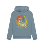 Stone Blue Printed Hoody