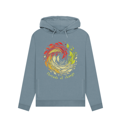 Stone Blue Printed Hoody