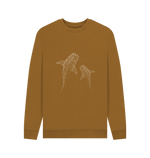 Brown Spotted Fish Men's Crew Neck Sweater