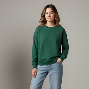 Women’s Pullover Natural Sweatshirt | Organic, Regular Fit