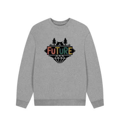 Athletic Grey Printed Sweater