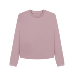 Mauve Women's Boxy Fit Organic Jumpers