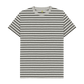 Grey & Black Stripe Printed Premium T-Shirt