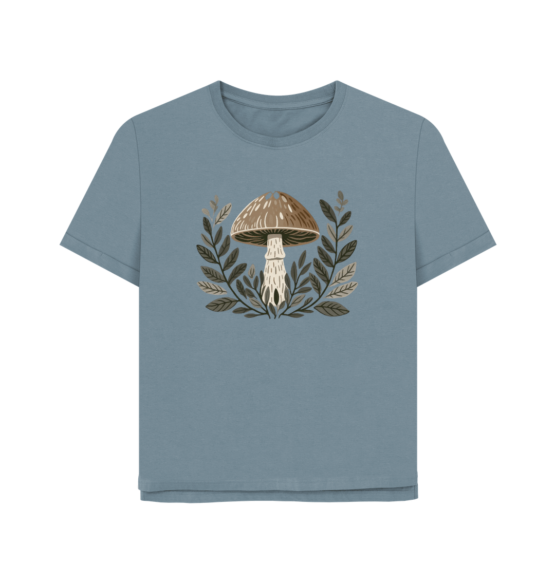 Stone Blue Printed T-shirt