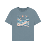 Stone Blue Printed T-shirt