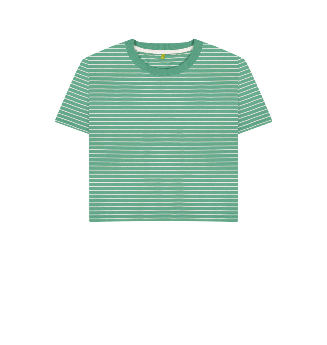 Green Stripes Printed T-shirt
