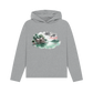 Athletic Grey Printed Hoody