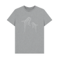Athletic Grey Printed T-shirt With Two Shark Designs