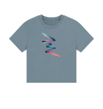 Stone Blue Printed T-shirt