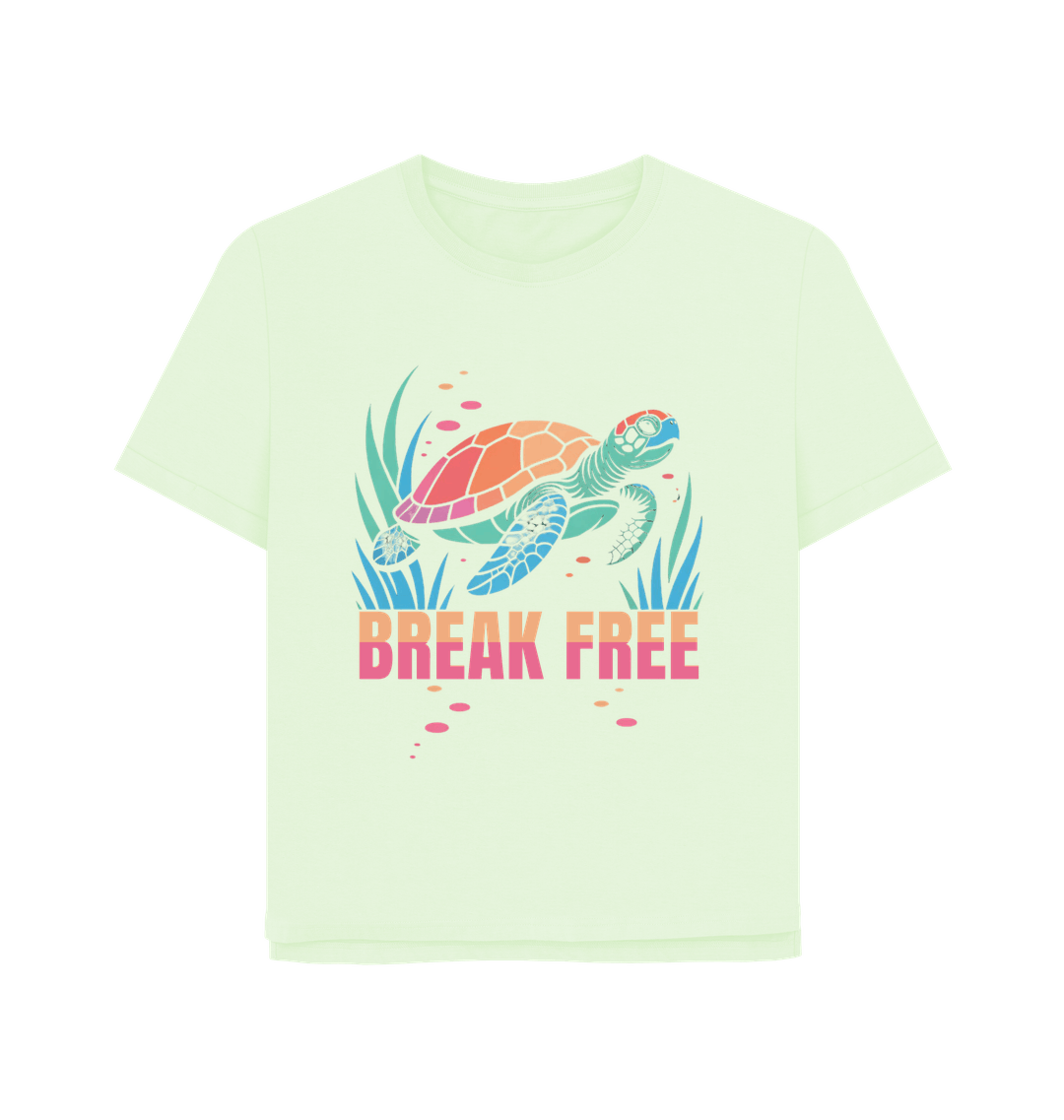 Pastel Green Printed T-shirt