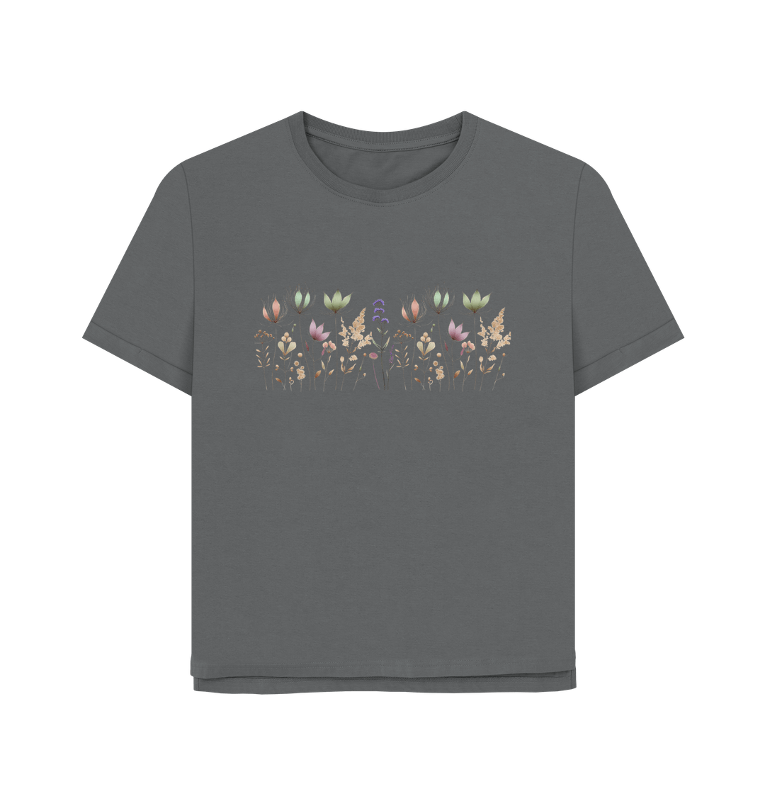 Slate Grey Printed T-shirt