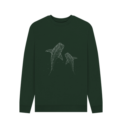 Evergreen Spotted Fish Men's Crew Neck Sweater