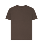 Chocolate Women's Plain Organic T-Shirts