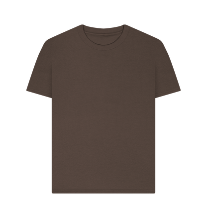 Chocolate Women's Plain Organic T-Shirts