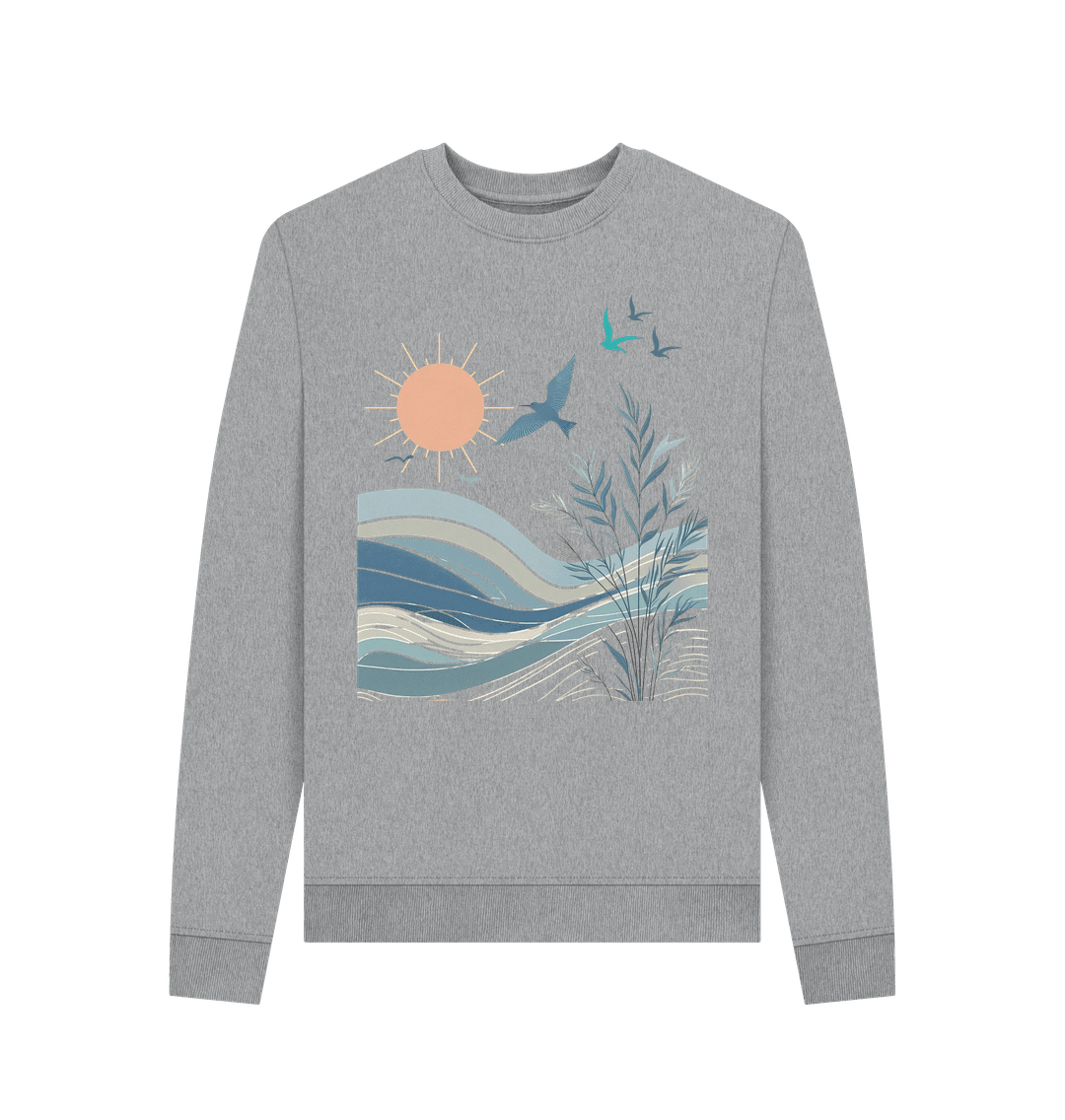 Birds Women's Crewneck Organic Jumper - Loom & Sprout