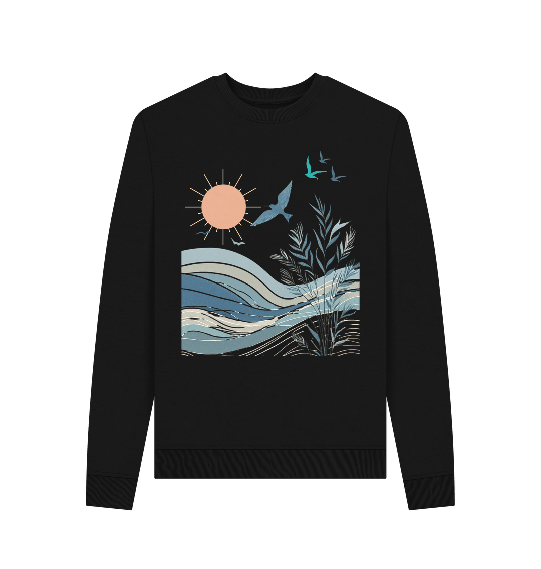 Birds Women's Crewneck Organic Jumper - Loom & Sprout