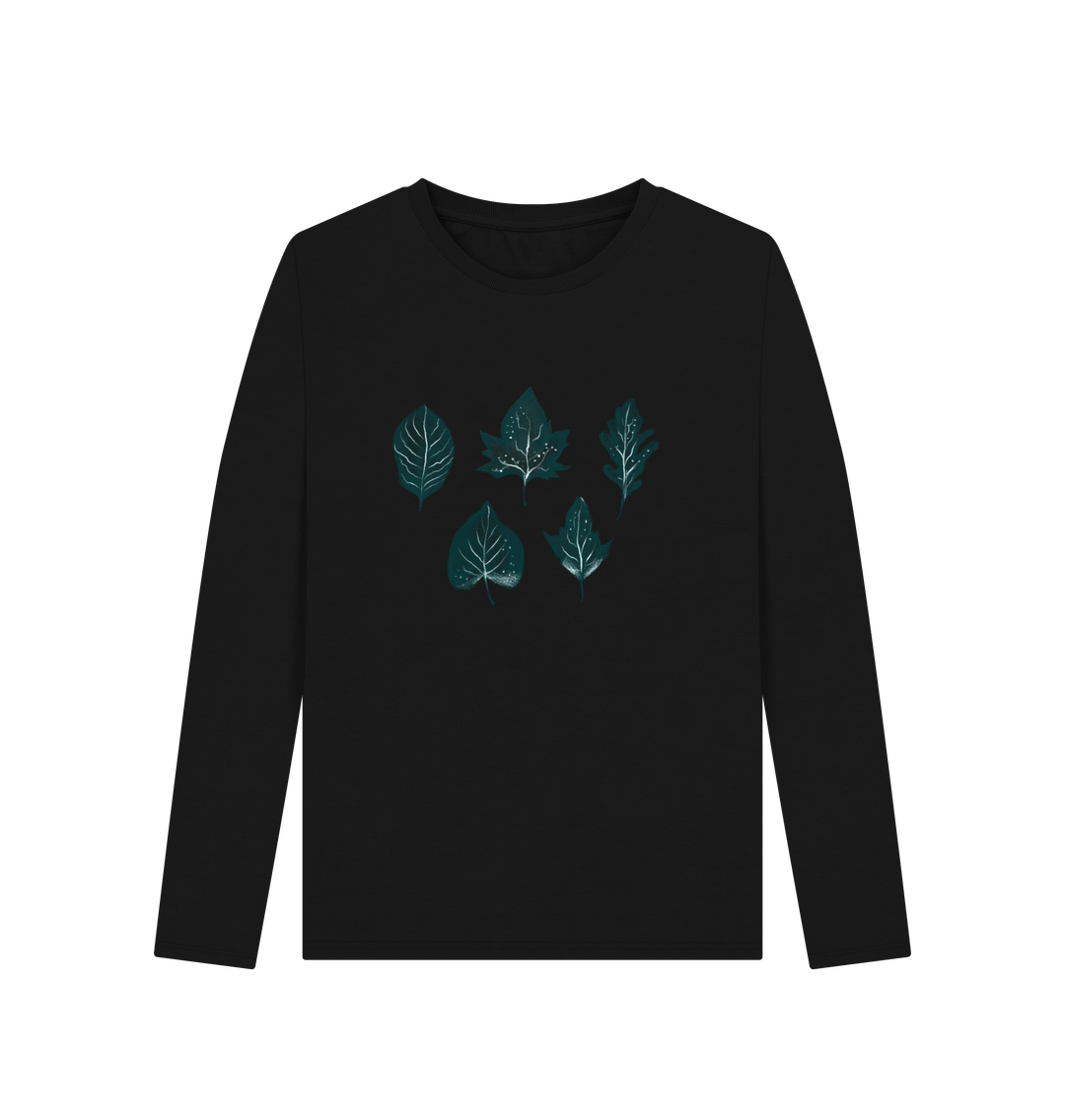 Black Printed Long Sleeve T Shirt