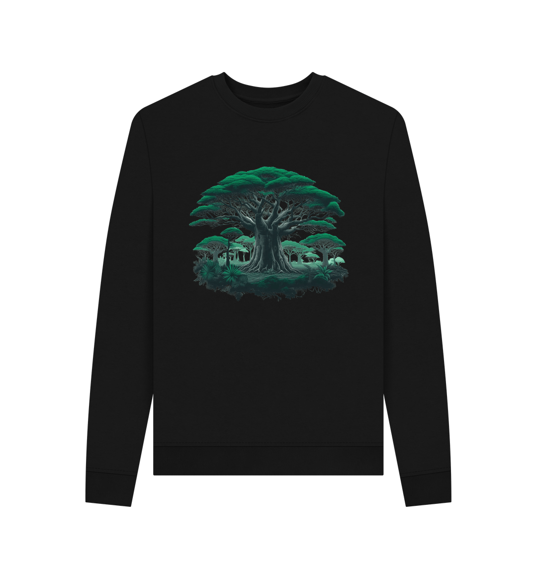 Black Printed Sweater