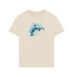Blue Dolphin Men's Oversized Organic T-Shirt - Loom & Sprout