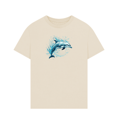 Blue Dolphin Men's Oversized Organic T-Shirt - Loom & Sprout