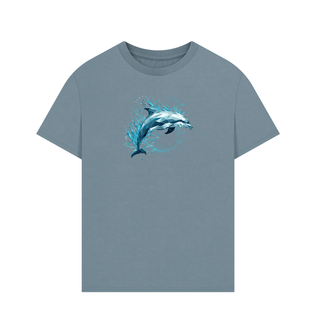 Blue Dolphin Men's Oversized Organic T-Shirt - Loom & Sprout