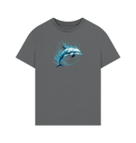 Blue Dolphin Men's Oversized Organic T-Shirt - Loom & Sprout