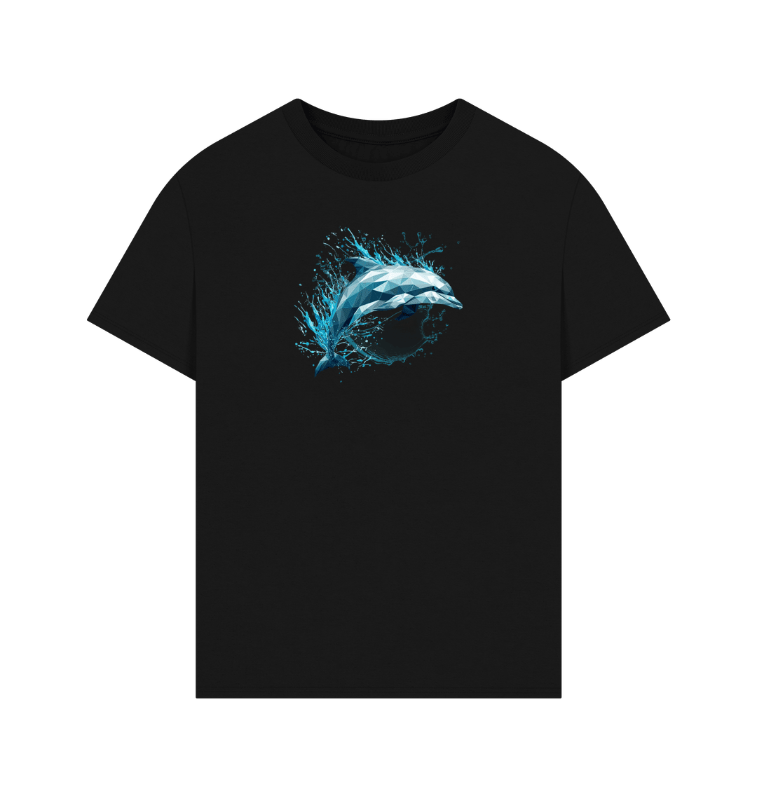 Blue Dolphin Men's Oversized Organic T-Shirt - Loom & Sprout
