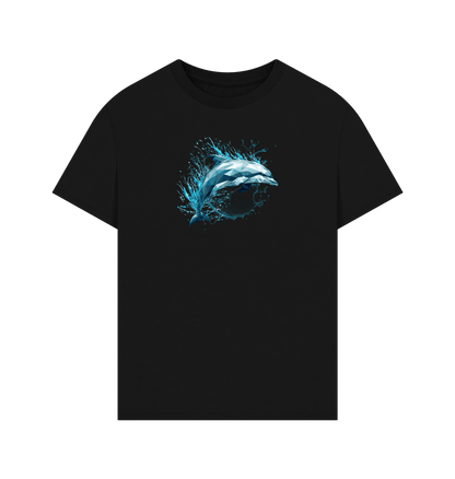 Blue Dolphin Men's Oversized Organic T-Shirt - Loom & Sprout