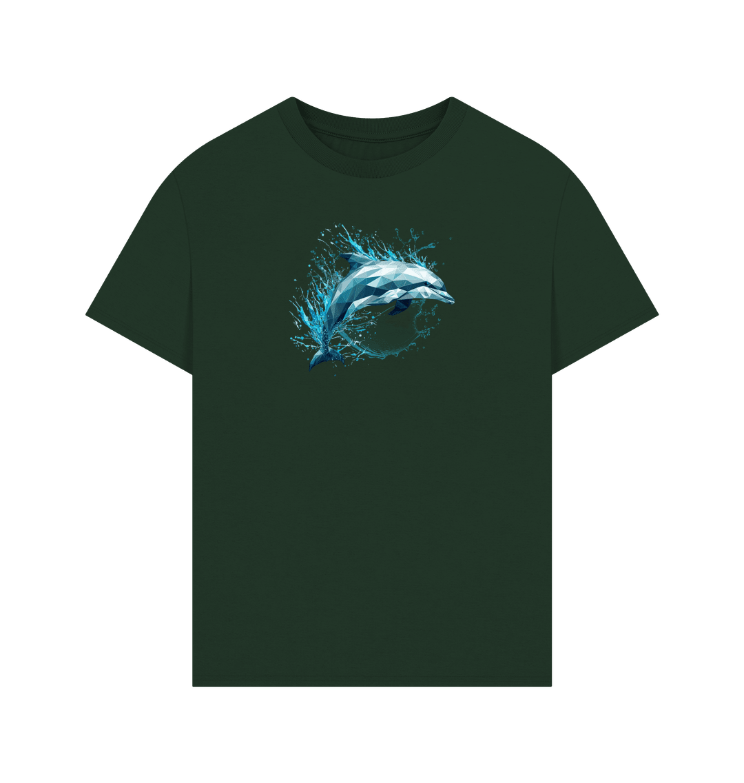 Blue Dolphin Men's Oversized Organic T-Shirt - Loom & Sprout