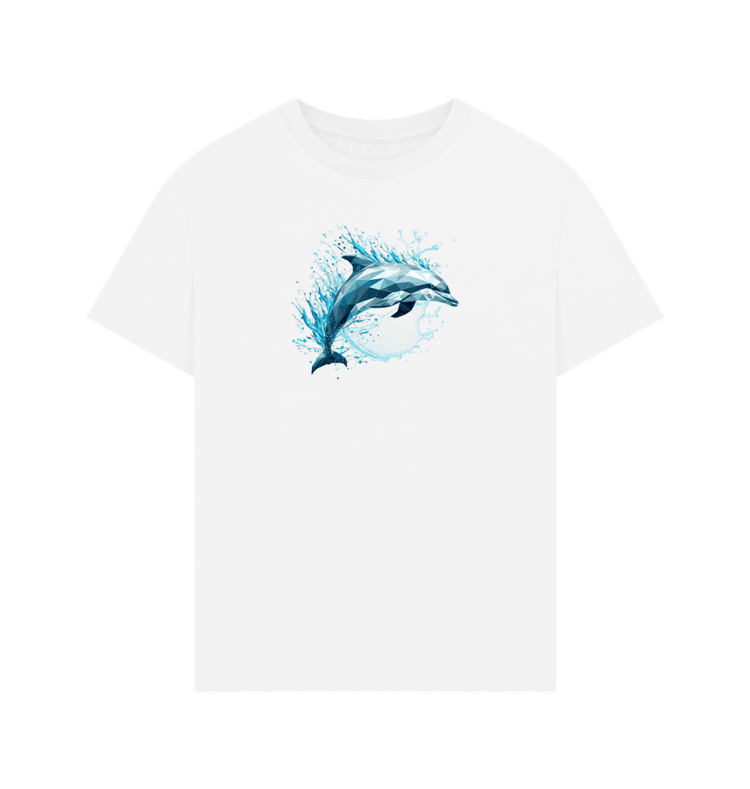 Blue Dolphin Men's Oversized Organic T-Shirt - Loom & Sprout