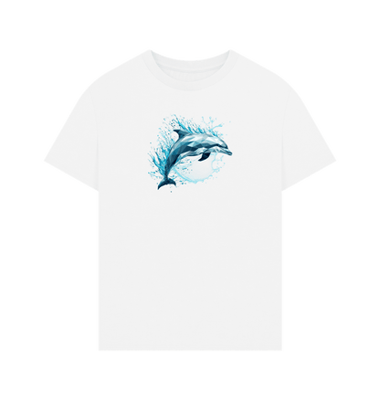 Blue Dolphin Men's Oversized Organic T-Shirt - Loom & Sprout