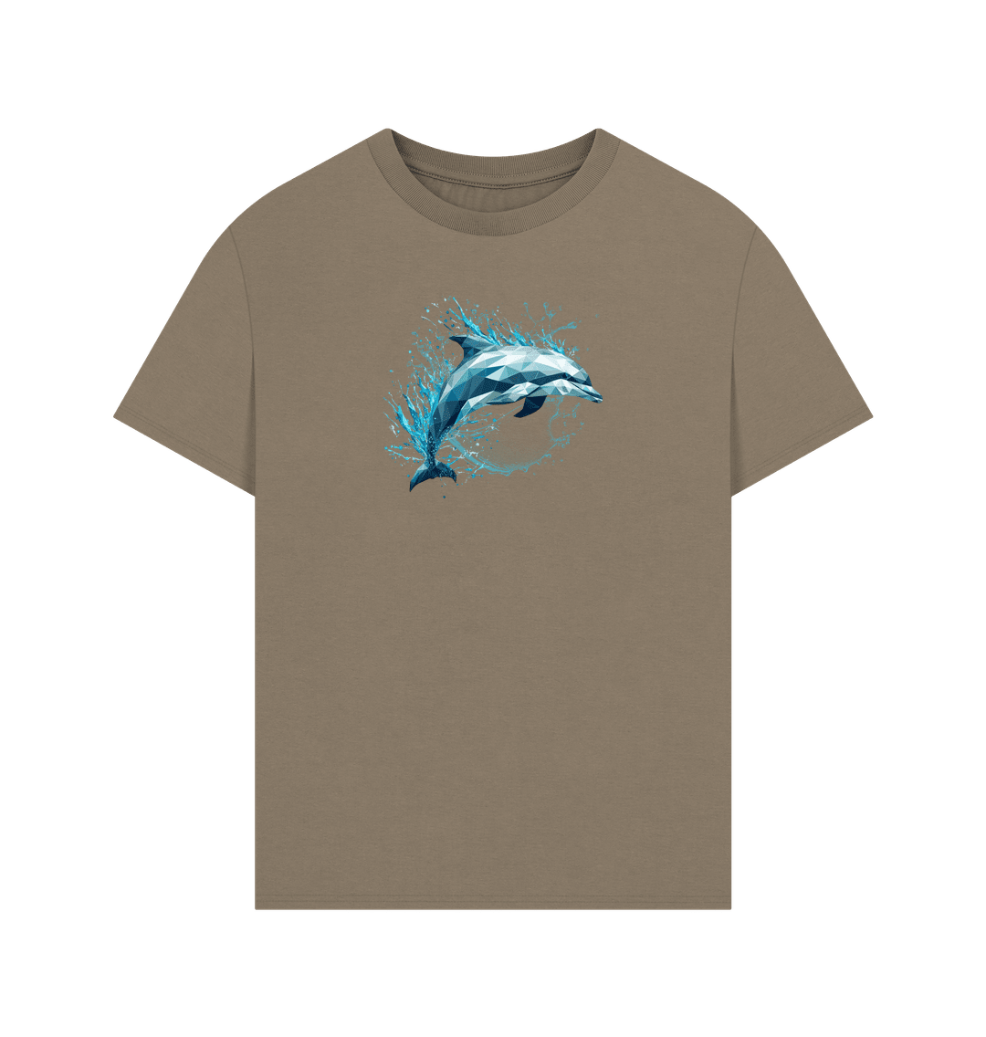 Blue Dolphin Men's Oversized Organic T-Shirt - Loom & Sprout