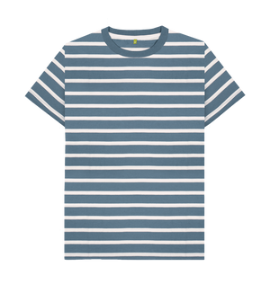 Blue Stripes Printed Premium T-Shirt