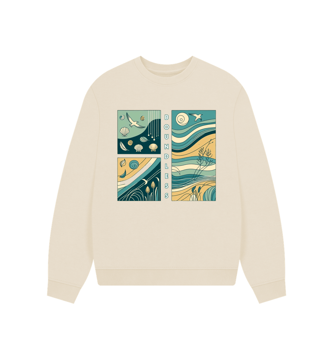 Boundless Women's Oversized Fit Organic Sweatshirt - Loom & Sprout