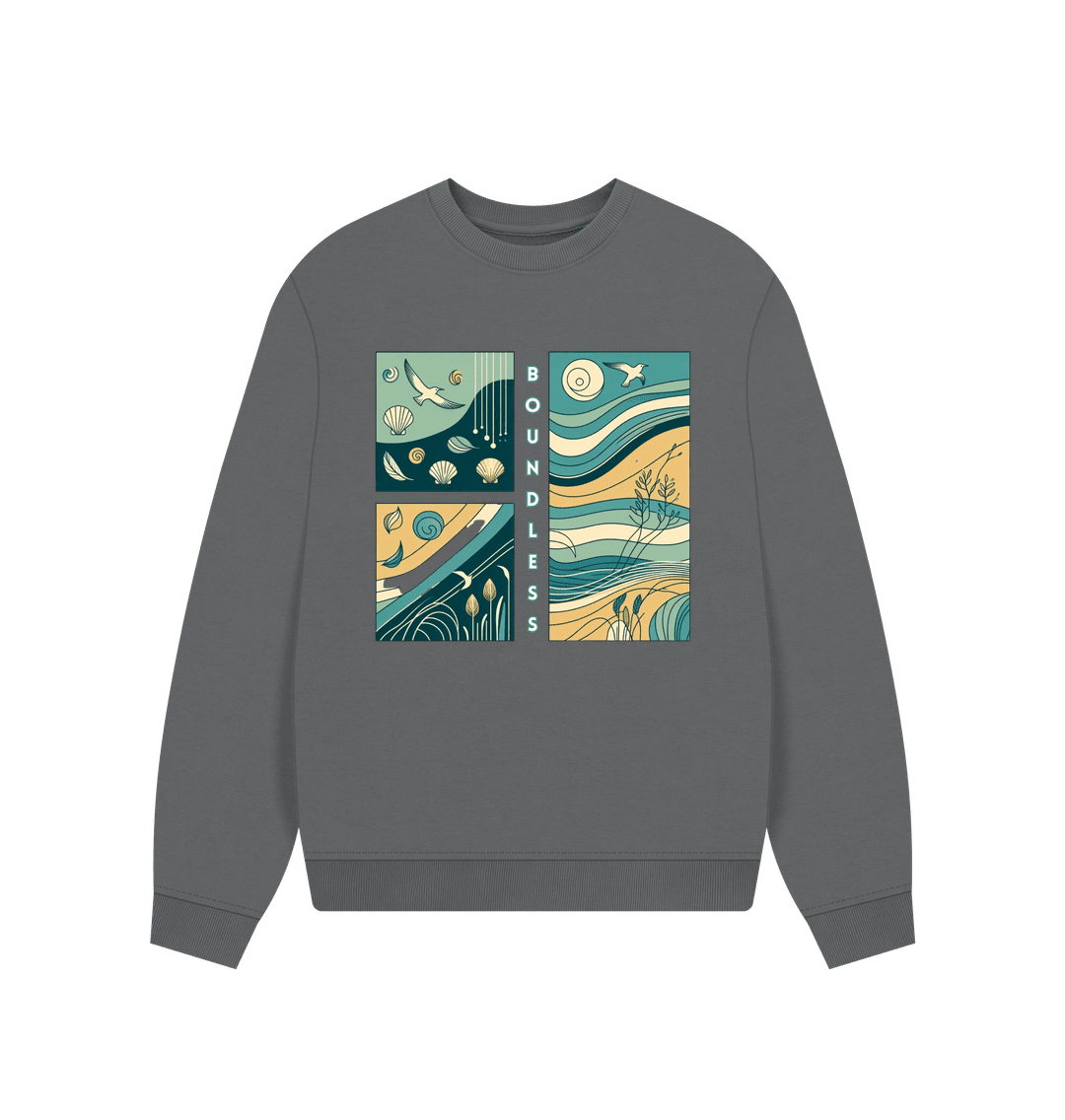 Boundless Women's Oversized Fit Organic Sweatshirt - Loom & Sprout
