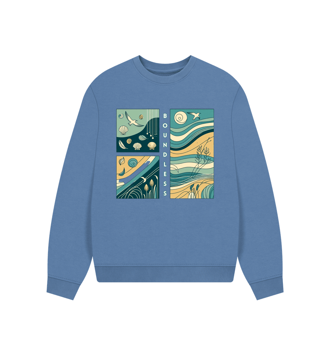 Boundless Women's Oversized Fit Organic Sweatshirt - Loom & Sprout