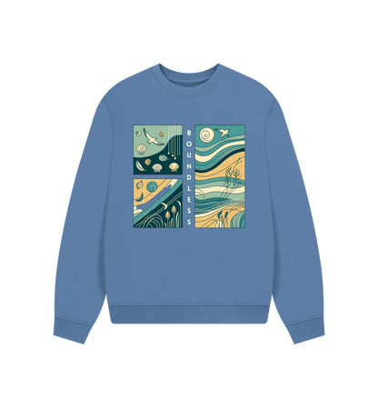 Boundless Women's Oversized Fit Organic Sweatshirt - Loom & Sprout