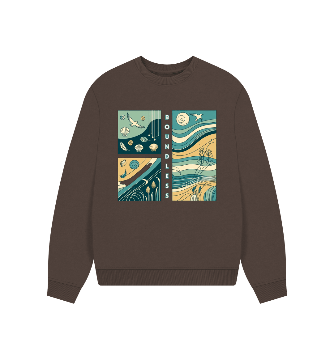 Boundless Women's Oversized Fit Organic Sweatshirt - Loom & Sprout