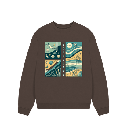 Boundless Women's Oversized Fit Organic Sweatshirt - Loom & Sprout
