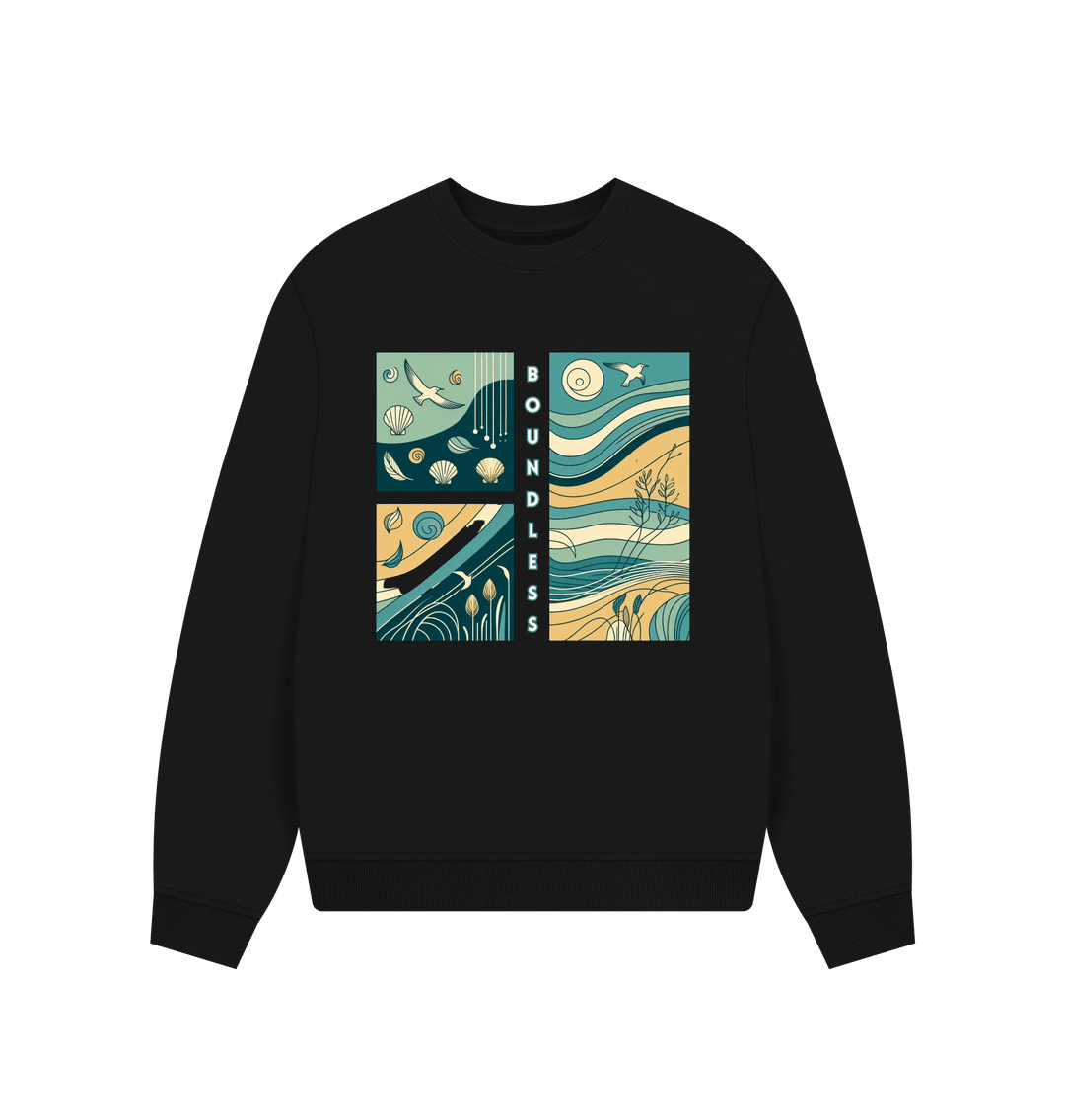 Boundless Women's Oversized Fit Organic Sweatshirt - Loom & Sprout