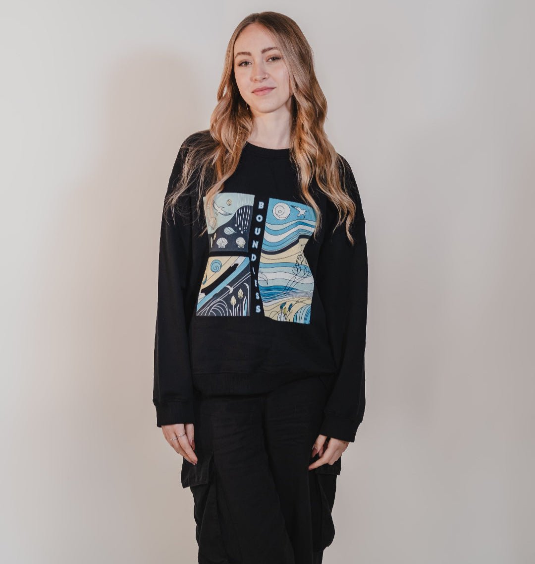 Boundless Women's Oversized Fit Organic Sweatshirt - Loom & Sprout