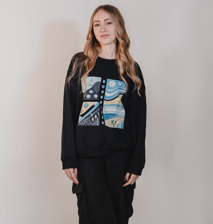 Boundless Women's Oversized Fit Organic Sweatshirt - Loom & Sprout