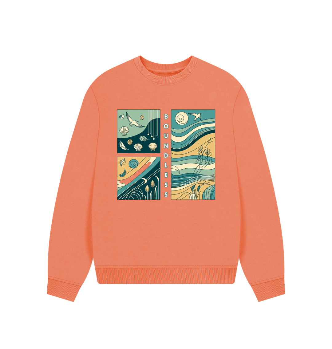 Boundless Women's Oversized Fit Organic Sweatshirt - Loom & Sprout