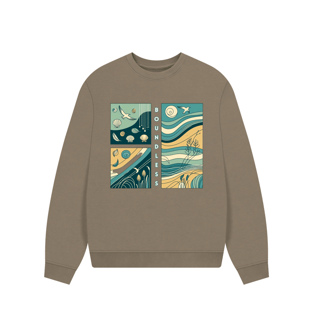 Boundless Women's Oversized Fit Organic Sweatshirt - Loom & Sprout