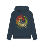 Navy Blue Printed Hoody