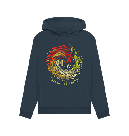 Navy Blue Printed Hoody