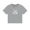 Gliding Gulls Women's Boxy Fit Organic T-Shirt - Athletic Grey
