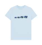 Sky Blue Printed T-shirt